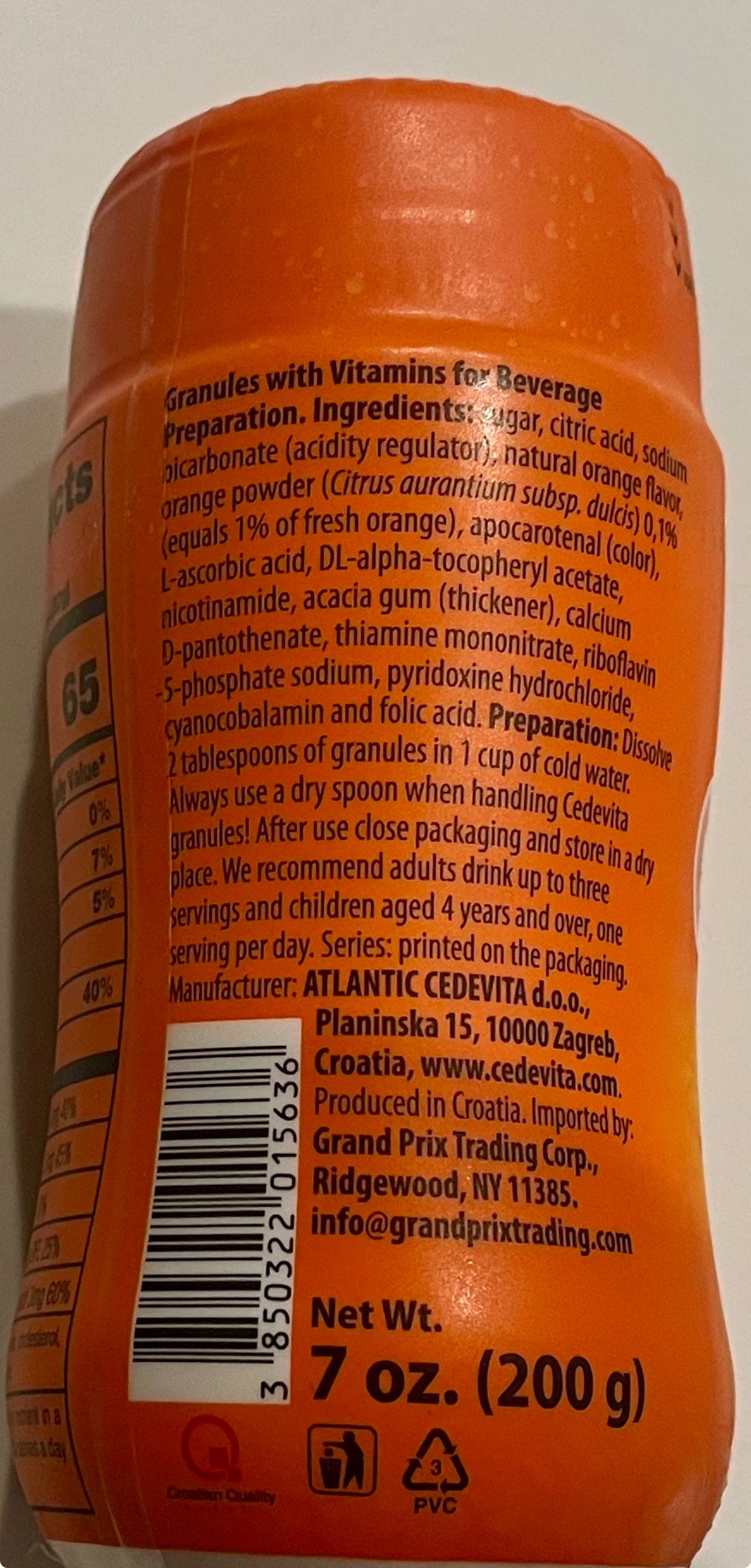 Cedevita Orange-Fresh dose of 9 vitamins