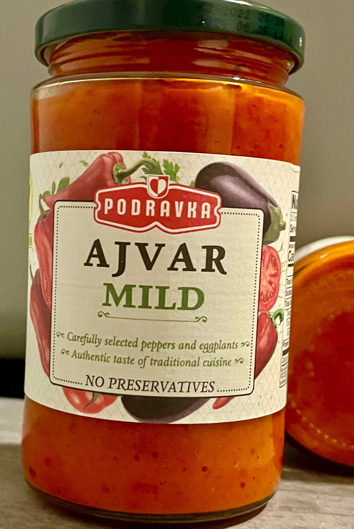 Ajvar Mild-Vegetable Spread     (Made by Podravka)